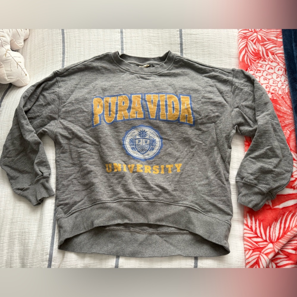 Pura Vida University Crew Neck Sweatshirtrt